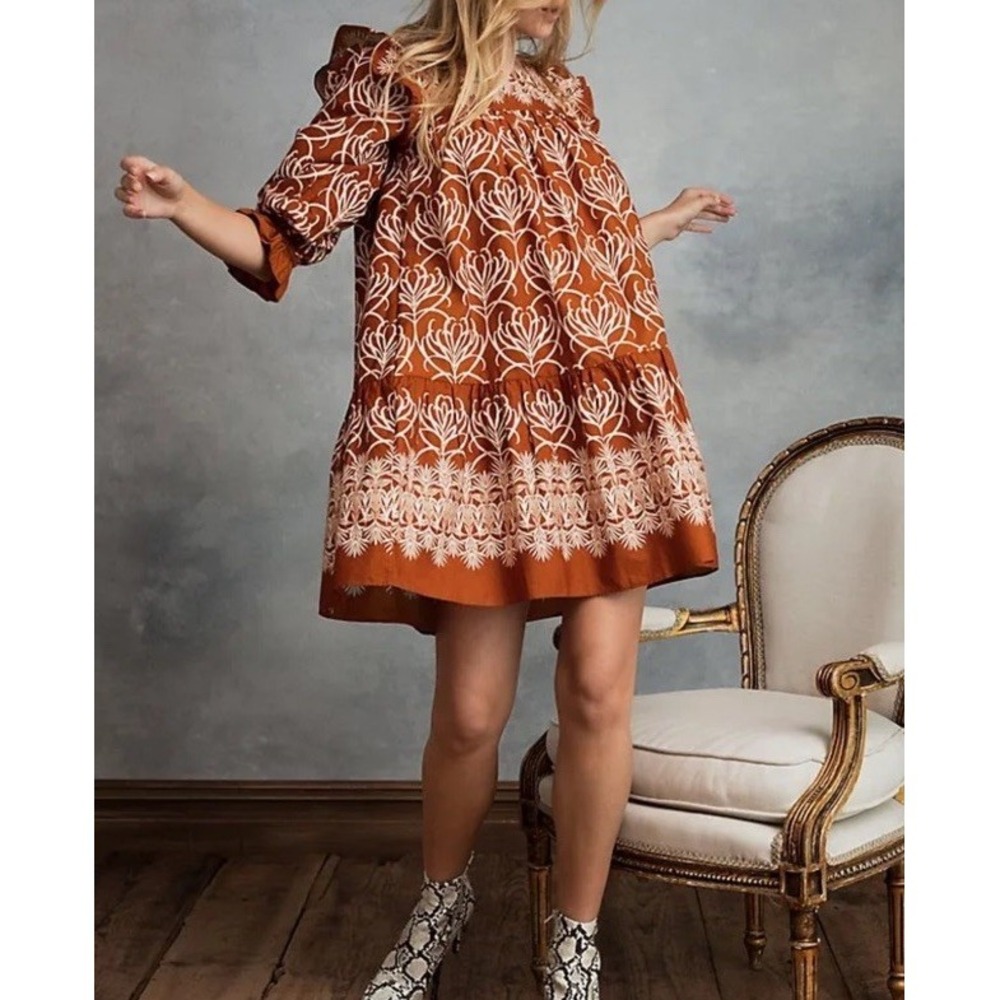 Happy Nature By Kate Hudson Juliette Boho Hippy Cottagecore Dress Sz Medium NWT